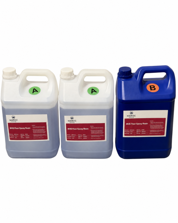 MVB Floor Epoxy Resin Kit 2:1 Ratio – Vapor Barrier Self-Leveling  (3-Piece Kit)