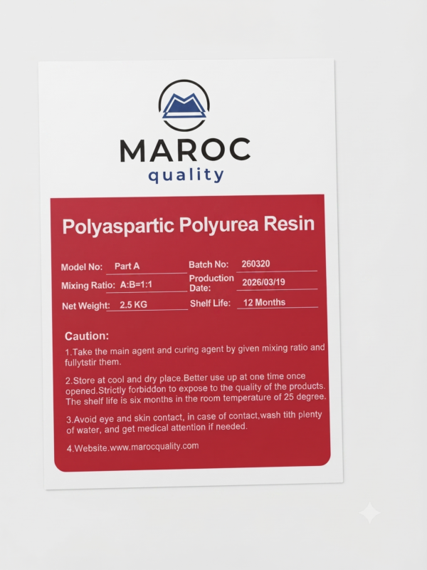 Polyaspartic Polyurea Resin Kit 1:1 Ratio – Ultra Fast Curing UV Resistant Concrete Floor Coating, Premium Heavy Duty Commercial Grade Floor Resin Kit